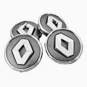 RENAULT 4x dekle dekielki kołpaczki kapsle 57/50mm 403152085R grafit do alu