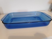 Pyrex 233-R Cobalt Blue Glass 13 x 9 in (33x23 cm) Naczynie do pieczenia