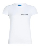 T-shirt damski Karl Lagerfeld 100% bawełna biały