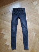 czarne jeansowe rurki * MONKI