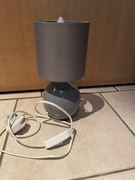 Lampa lampka stołowa nocna szara | vintage, retro