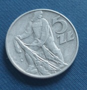 Moneta 5zł 1973 r. Rybak.