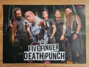 DUŻY plakat/poster FIVE FINGER DEATH PUNCH - Format A2 (ok. 55 x 40 cm)