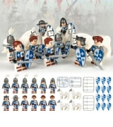 Klocki figurki rycerze francuzi kompatybilne z Lego castle medival knights 