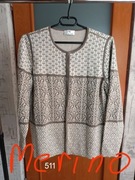 Peter Hahn ekskluzywny sweter Merino roz XXXL