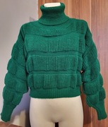 Sweter z golfem krótki 