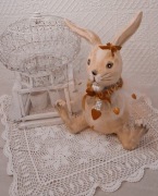 Królik wielkanocny Schabby chic-rękodzieło-48cm/33cm