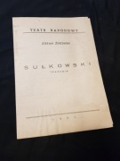 stara ulotka program teatr narodowy sułkowski rok 1951 nr 700