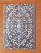 Drewniany panel. Karta pocztowa Szwajcaria. 