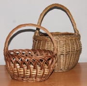 Zestaw małych koszyków wiklinowych 2 sztuki 