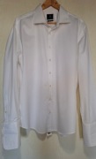 Biała elegancka męska koszula Pako Lorenete Slim Fit  45/46 176-182