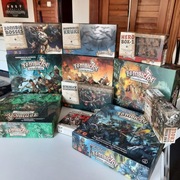 Zombicide Czarna Plaga + Zielona Horda + dodatki 