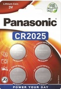 Bateria litowa PANASONIC 3V CR 2025 4 sztuki