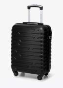 Walizka kabinowa WITTCHEN w geometryczny wzór, czarna - nowa, okazja