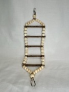 Wały mostek-drabinka dla małych papug i ptaków ozdobnych.