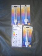 4x Żarówka LED Aigostar PLC 2U 15W G24d-3 3000K Ciepła