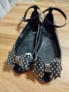 BALERINKI DZIECIĘCE Meliski Mięciutkie WYGODNE Z KOKARDKĄ r.32, 19,5cm