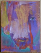 MARIUSZ KONCZALSKI obraz olejny portret ZIELONOOKA