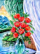 Polne maki w wazonie 