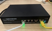 Switch PoE 4xPOE 2xUplink RJ45 10/100Mbps