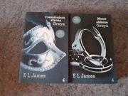 E L James - ZESTAW Nowe oblicze Greya+Ciemniejsza strona Greya BDB STAN 
