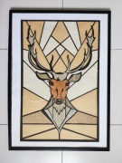 Grafika Portret Teściowej 50x70 oprawiona