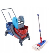 Wózek ZESTAW do sprzątania SATURN 2X20L + MOP 40cm
