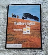 Plakat w ramce 30x40 Marlboro Lights Vintage 