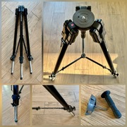 Statyw Manfrotto 528XB (do 50kg) + głowica półkula poziomująca