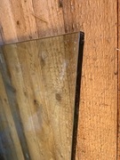 Balustrada szklana balkonowa barierka nierdzewna, 4 szyby + 5 słupków