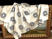 OBRUS PERŁOWY la PICASSO.ORGANDYNA ,WYPRZEDAŻ.157x167cm.