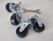 kółka do mebli pufy szafki krzesła 4 szt małe nowe klucz w komplecie