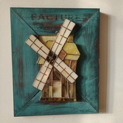 Witraż zawieszka ozdobna wiatrak 