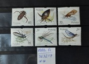 3632-3637** 3632-37** 1999 r.  - Owady wodne 