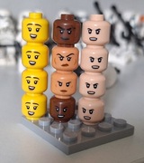 LEGO głowa, główki żeńskie, nowe 12 sztuk