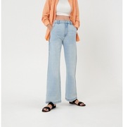 Dżinsy z wysokim stanem i szerokimi nogawkami