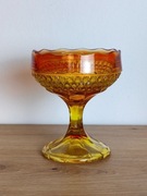 Pucharek kwiatek szkło Ząbkowice uv ognisty jasny