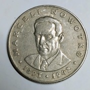 Moneta 20 zł Nowotko 1975 rok . Nie czyszczona.