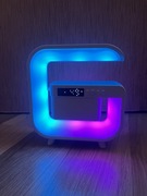 Zegar,ładowarka indukcyjna , głośnik ,LED 3w1