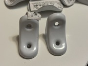 Wspornik budowlany stalowy Biały Kątownik 30x30mm