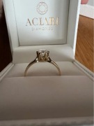 Aclari pierścionek Kartezja diament brylant 0,61ct złoto 585 r. 16