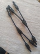 ZŁĄCZE KONEKTOR MC4 PODWÓJNY RÓWNOLEGŁY + -