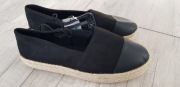 Primark espadryle 38/uk5 czarne zamsz