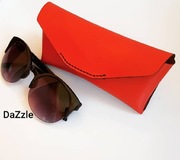 Etui ochronna na okulary, skóra naturalna 