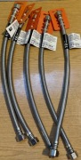INVENA 5 x wężyk w oplocie stalowym Inox 3/8" GW/GW 40 cm