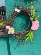 Wianek dekoracyjny na drzwi – rustykalny, rękodzieło