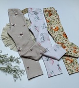 Nowe legginsy handmade bawełniane kwiaty misie liski króliki zwierzątka
