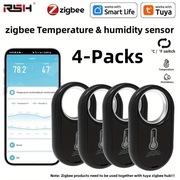 Tuya Zigbee Czujnik temperatury i wilgotności - zestaw 4 szt.