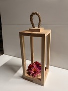 Lampion/stroik drewniany sosnowy naturalny ozdoba