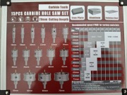 ZESTAW OTWORNIC ze spieków węglowych.